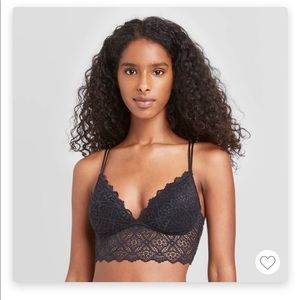 Black Lace Bralette Sizs S